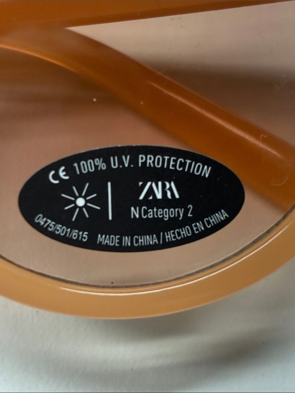 NWOT. Zara Kids Orange Sunglasses.
